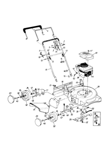 Push Rotary Mower Diagram and Parts List for 108C100 (114)(1994) Cub Cadet Lawn Mower
